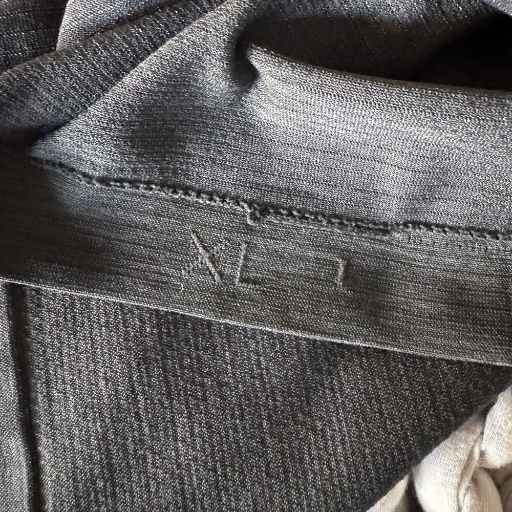 Lululemon Metal Vent Tech 1/4 Zip Hooded Pullover Mens Size XL Dark Grey Gym - Picture 4 of 7